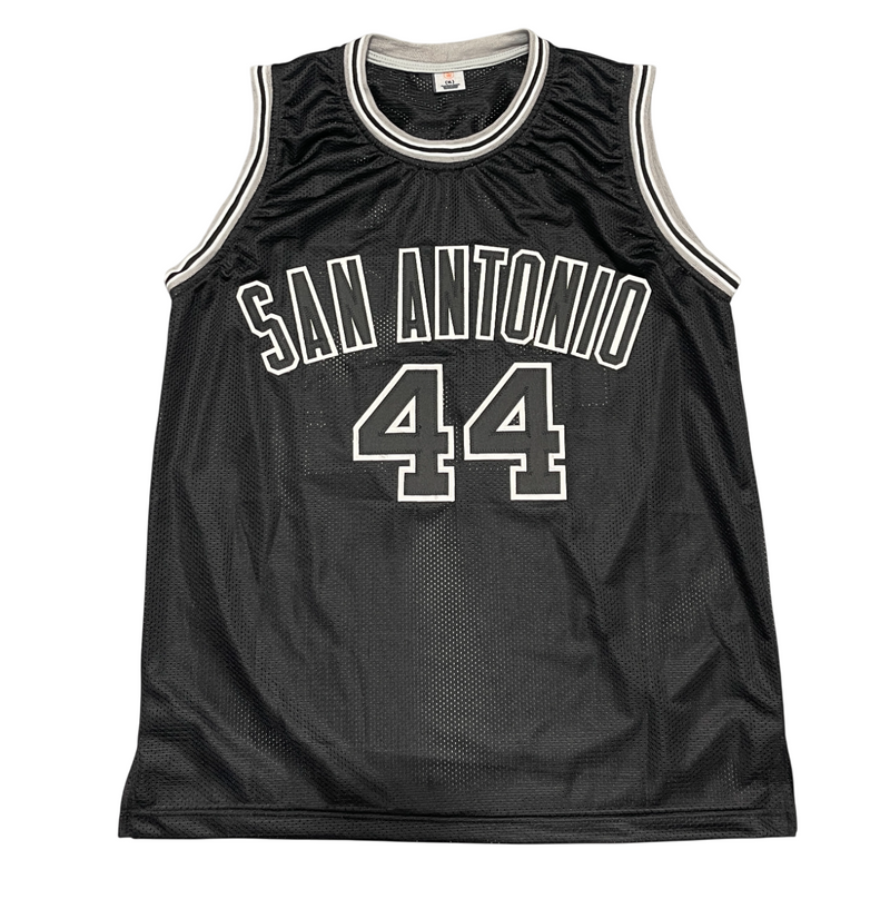 George Gervin Signed San Antonio Spurs Custom Jersey w/ HOF 96 Beckett W BAS COA