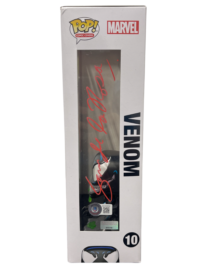 Tom Hardy Signed Venom Funko Pop Comic #10 w Sam De La Rosa Sketch BAS JSA COA A
