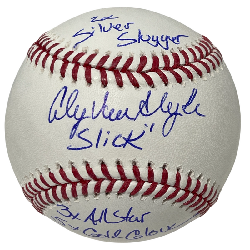 Andy Van Slyke Signed Autographed ROMLB Baseball 3x Insc Beckett Witness BAS COA
