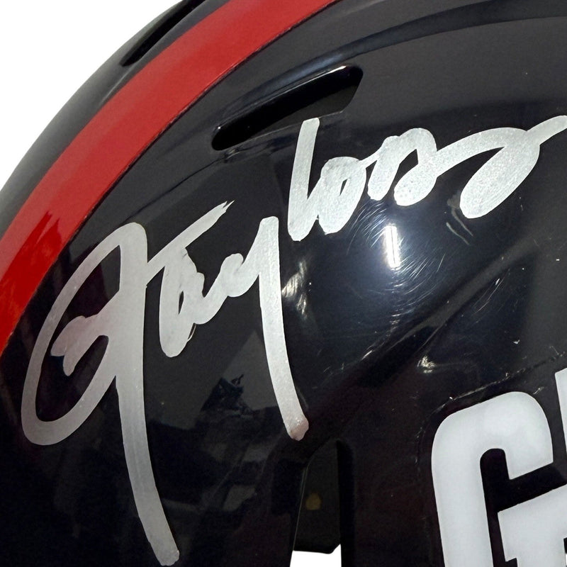 Lawrence Taylor Signed Giants TB Mini Helmet w/ HOF 99 Beckett Witness BAS COA