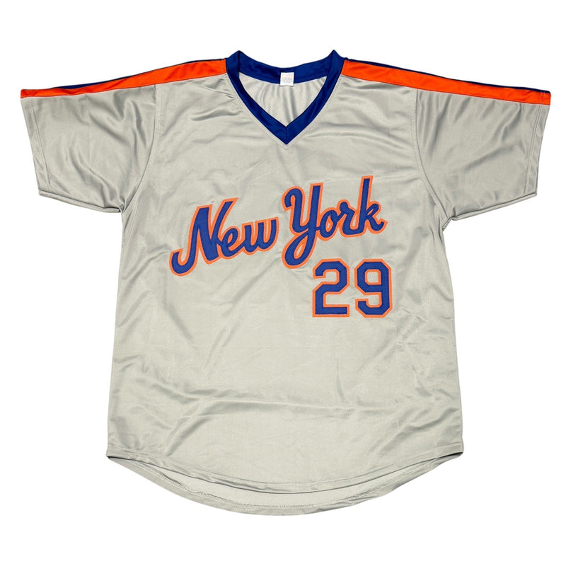 Dave Magadan Signed New York Mets Custom Jersey w/ 86 WSC JSA Witness COA