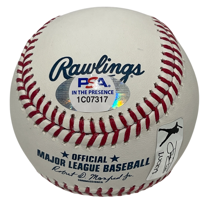 Jonathan India Signed ROMLB Baseball 2021 NL ROY Ins PSA ITP HOLO COA Royals