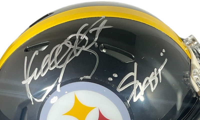 Kordell Stewart Signed Pittsburgh Steelers Speed Mini Helmet w/ Slash BAS COA