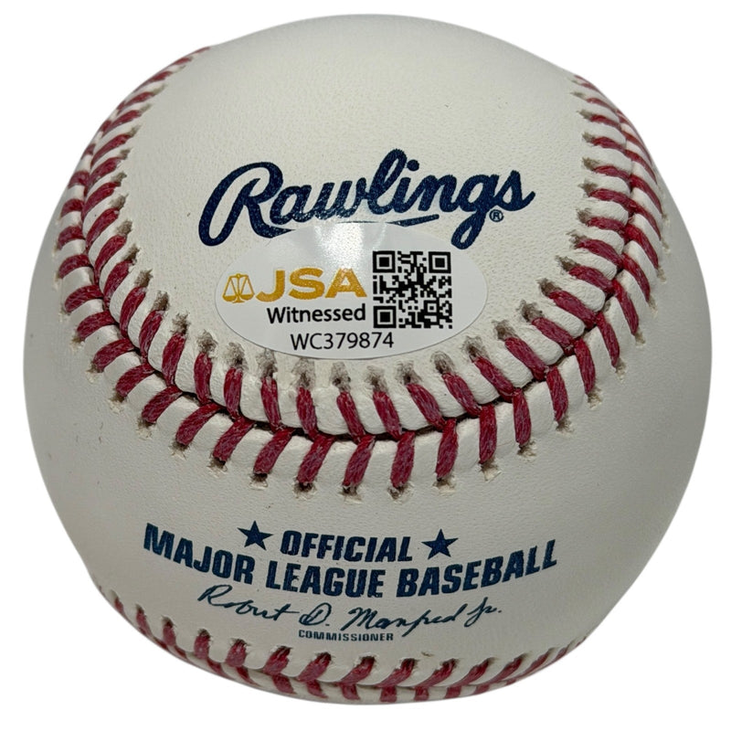 Bret Saberhagen Signed Autographed ROMLB Baseball w/ 85 WS MVP JSA Witness COA