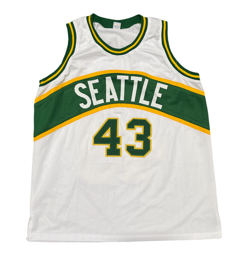 Jack Sikma Signed Seattle Sonics Custom Jersey w/ HOF 19  Beckett Wit BAS COA