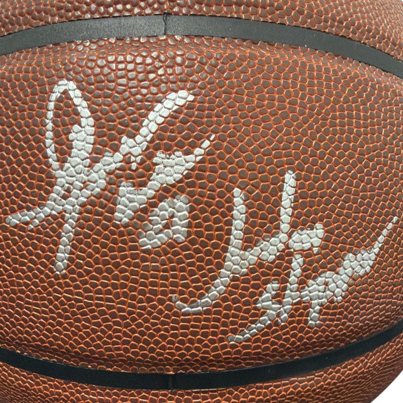 Gerald Wilkins Signed Autographed Knicks Basketball w/ Jordan Stopper JSA W COA