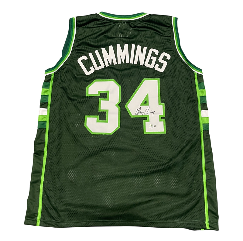 Terry Cummings Signed Milwaukee Bucks Custom Jersey Beckett Witness BAS COA