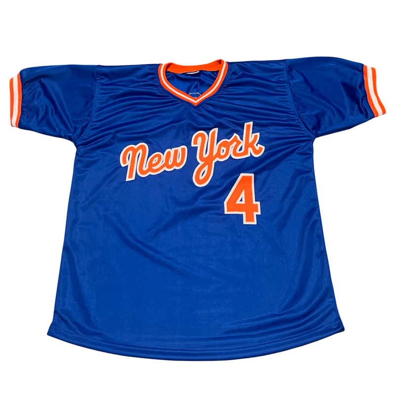 Lenny Dykstra Signed NY Mets Custom Jersey w/ 86 WSC Beckett Witness BAS COA