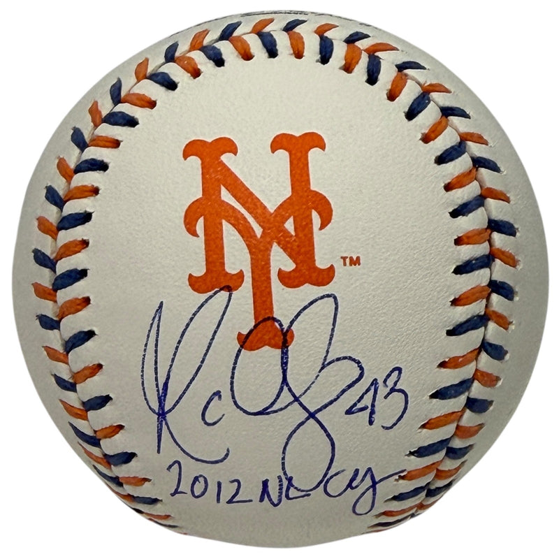 R.A. Dickey Signed Autographed Mets Logo Baseball w/ 2012 NL CY JSA Witness COA