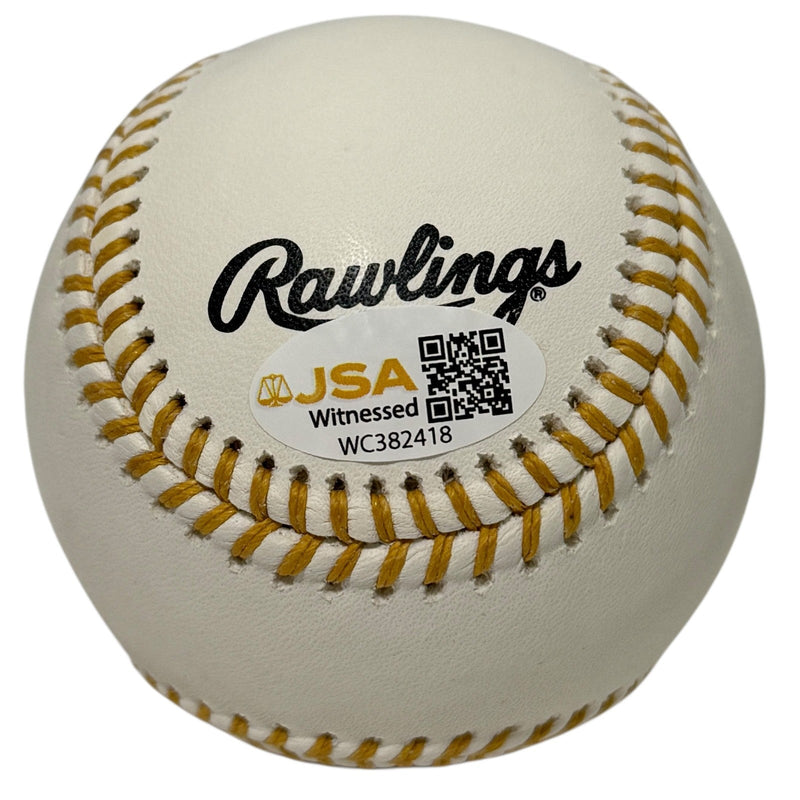 Rey Ordonez Signed Autographed Gold Glove Baseball w/ 3x GG JSA Witness COA