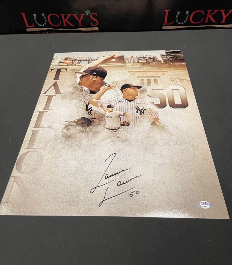 Jameson Taillon Signed Auto Autographed 16x20 Photo Composite PSA COA Yankees