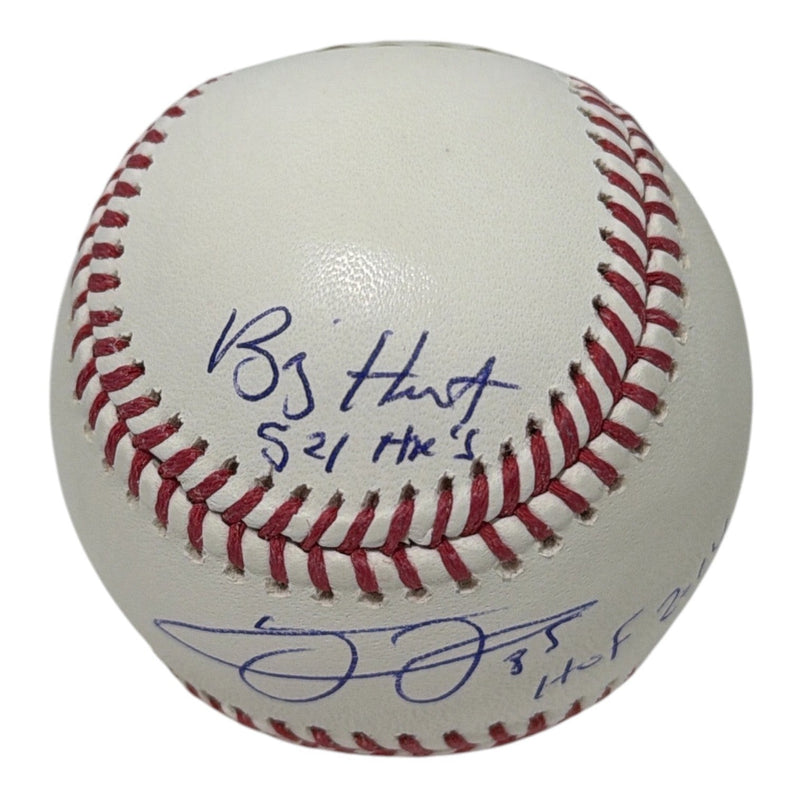 Frank Thomas Signed Autographed ROMLB Baseball w/ 5 Stat Insc JSA COA White Sox