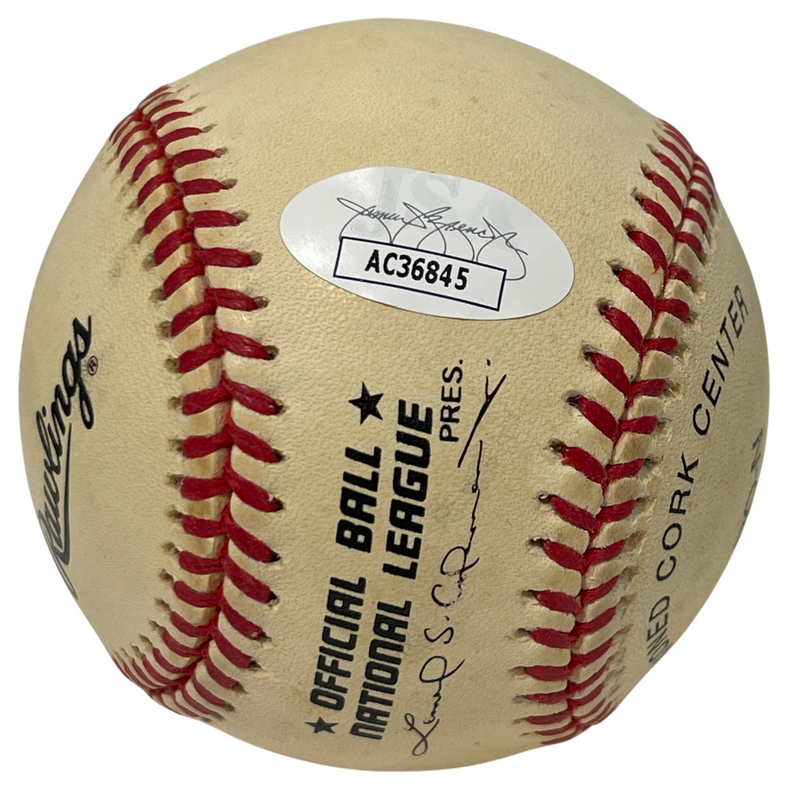 Mike Piazza Signed Rawlings National League Baseball New York Mets JSA COA I