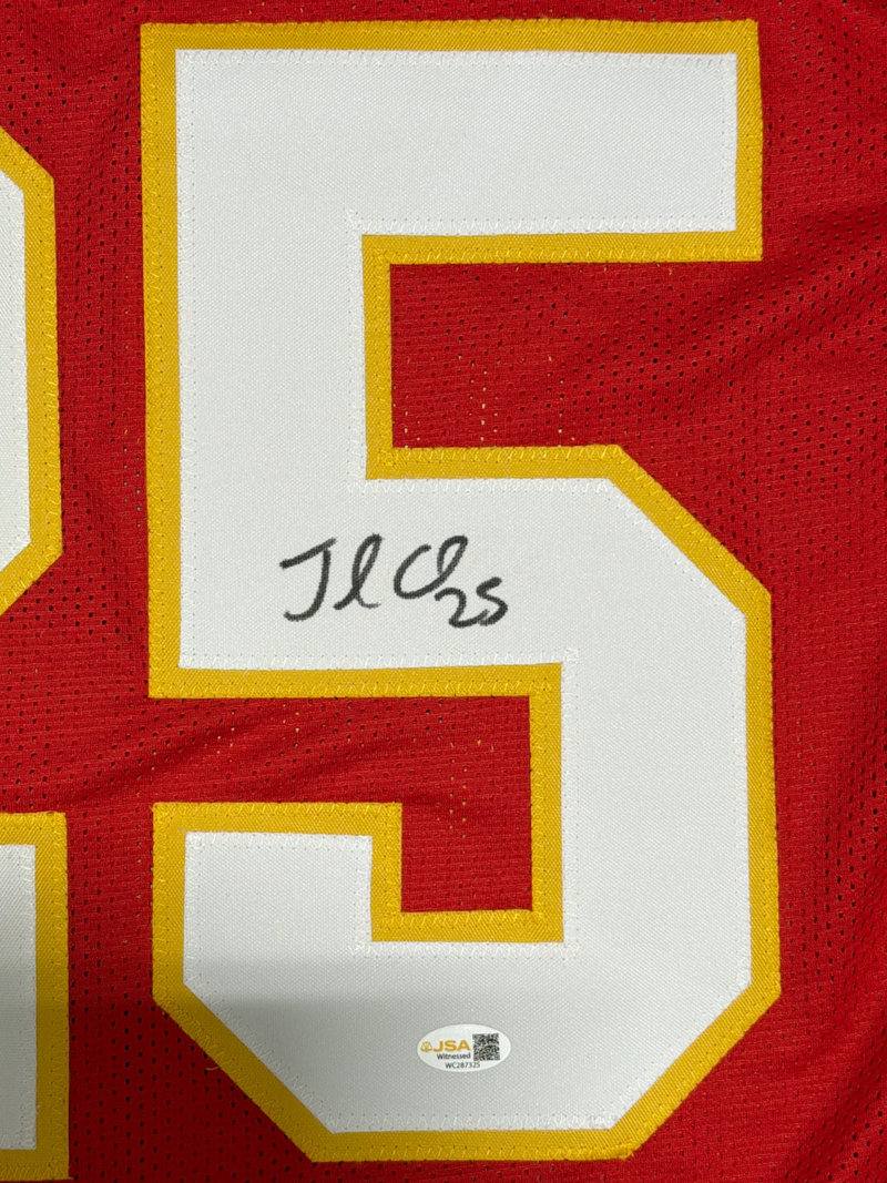 Jamaal Charles Signed Kansas City Chiefs Custom Jersey JSA Witness COA