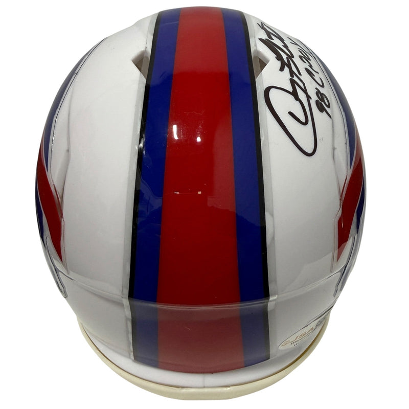 Doug Flutie Signed Buffalo Bills Speed Mini Helmet w/ 98 CPOY JSA Witness COA