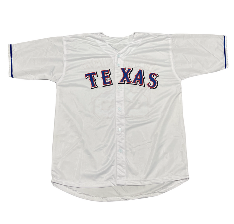 Rafael Palmeiro Signed Rangers Custom Jersey w/ 569 3020 Beckett Wit BAS COA