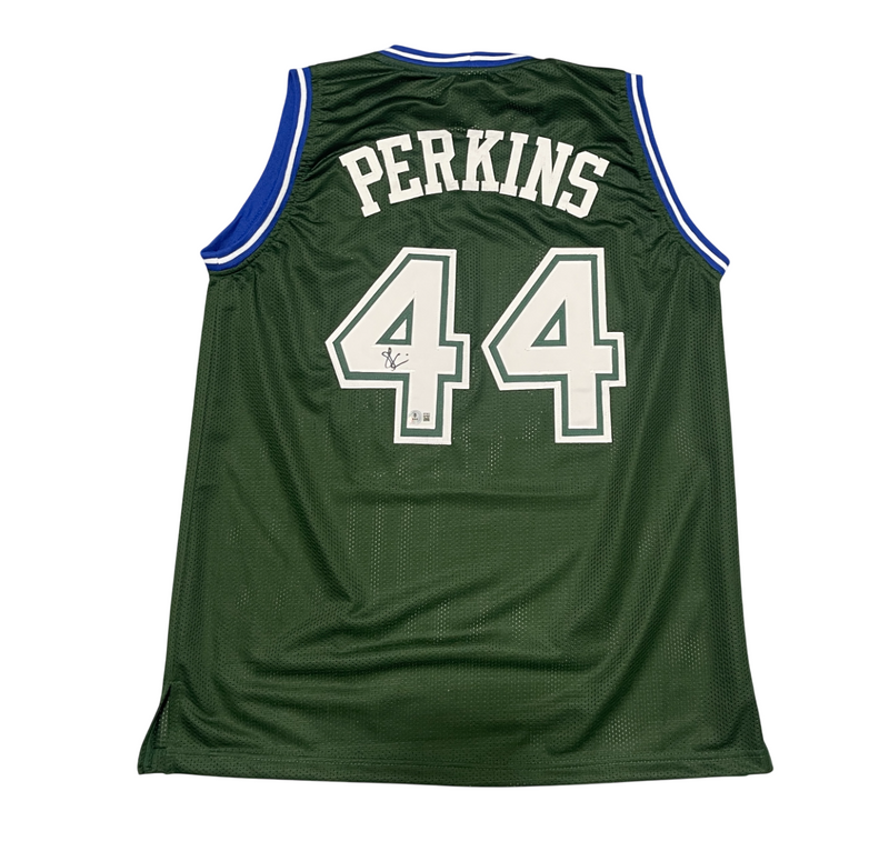 Sam Perkins Signed Dallas Mavericks Custom Jersey Beckett Witness BAS COA
