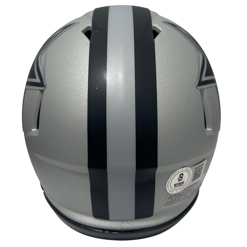 Drew Pearson Signed Cowboys Rave Mini Helmet w/ HOF 21 Beckett Witness BAS COA