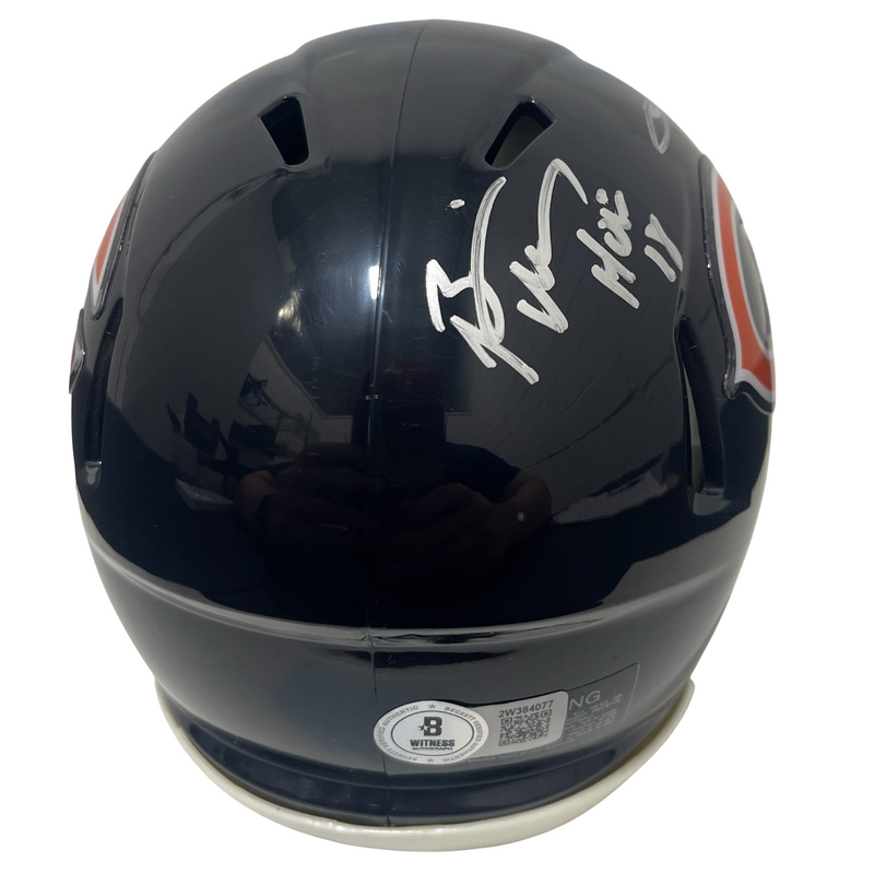 Brian Urlacher & Lance Briggs Signed Bears Speed Mini Helmet w/ HOF BAS W COA
