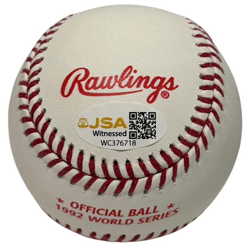 Roberto Alomar Signed Autographed 1992 World Series Baseball JSA Witness COA