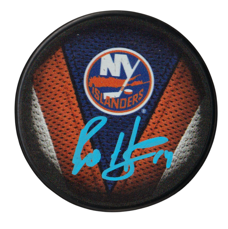 Bo Horvat Signed New York Islanders Jersey Puck Beckett Witness BAS COA