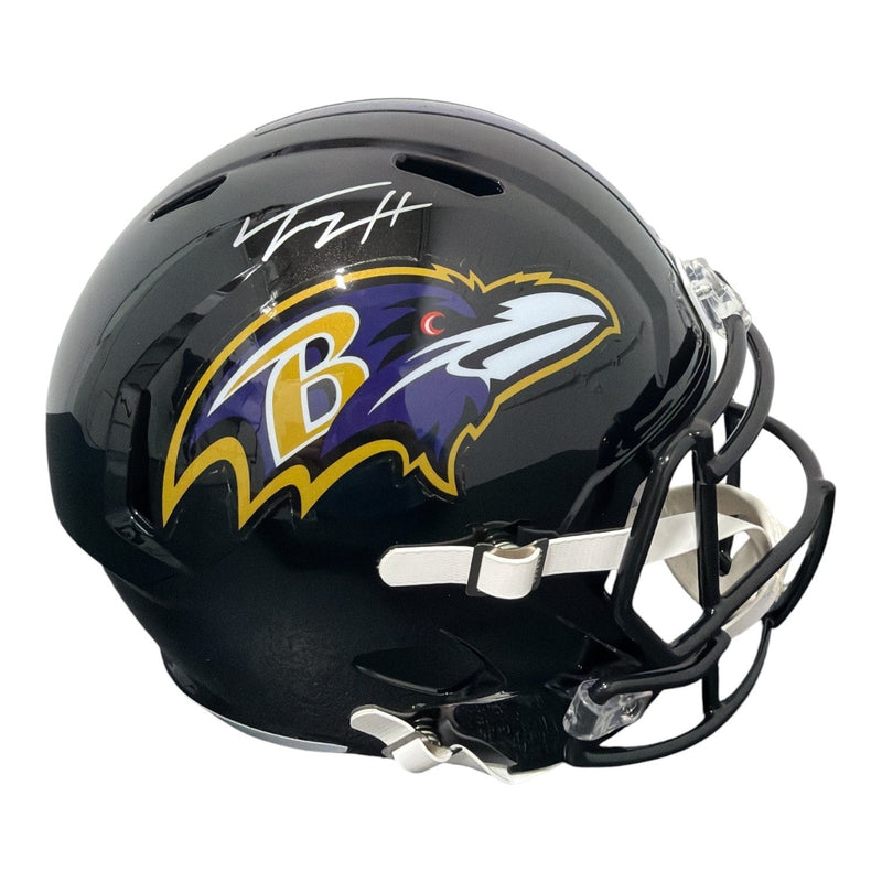 Trey Hendrickson Signed Ravens Speed FS Full Size Helmet JSA Witness COA