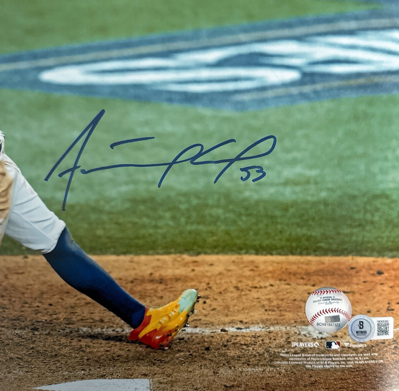 Adolis Garcia Signed Texas Rangers 11x14 Fanatics Photo Beckett Wit BAS COA #1