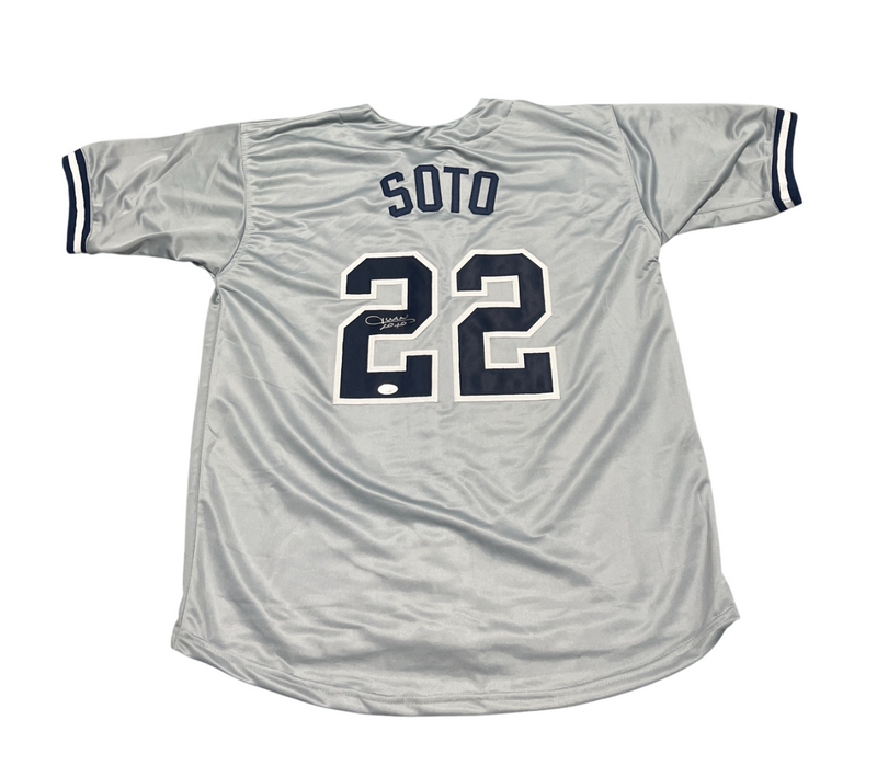 Juan Soto Signed New York Yankees Custom Jersey Beckett Witness BAS COA