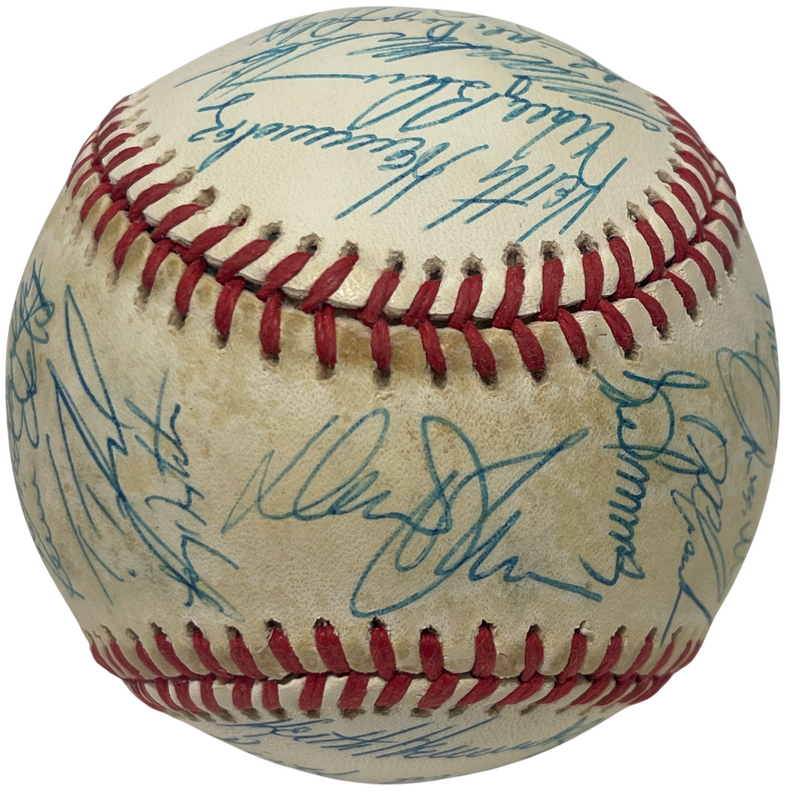 1987 New York Mets Team Signed Autographed ONL National League Baseball JSA LOA