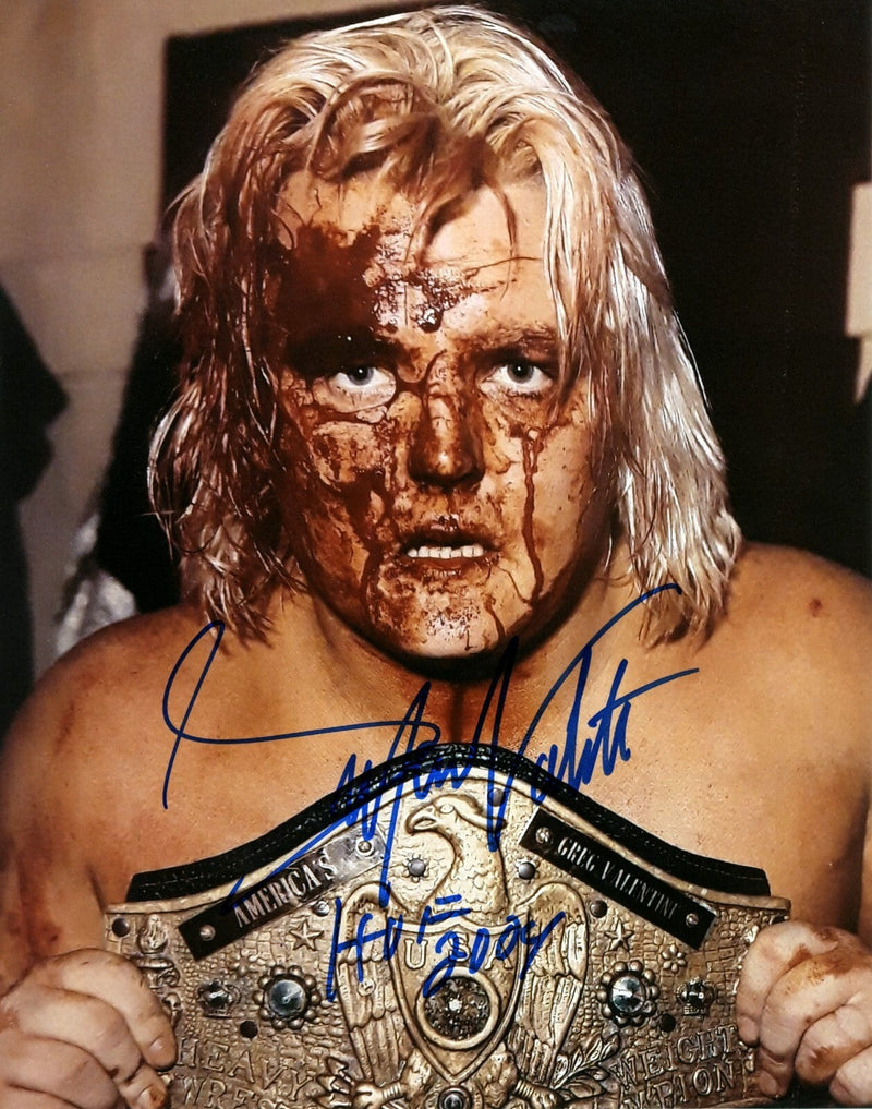 Greg "Hammer" Valentine Signed WWE 8x10 Photo w/ HOF 2004 LSCM COA #4