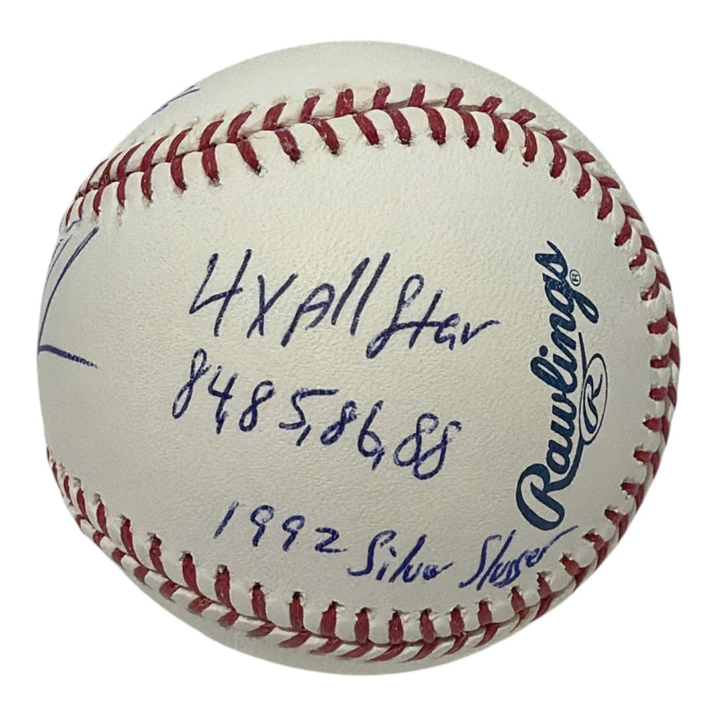 Doc Gooden Signed Autographed ROMLB Baseball w/ 8 Stat Insc JSA Witness COA