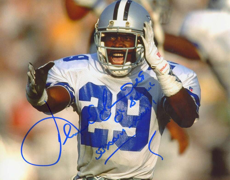 Kenny Gant Signed Autographed Dallas Cowboys 8x10 Photo w/ 2 Ins LSCM COA #1