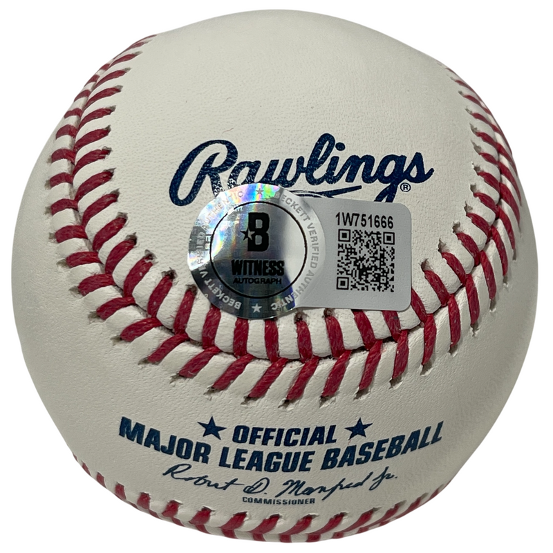 Bartolo Colon Signed ROMLB Baseball w/ 2005 AL CY Beckett Witness BAS COA