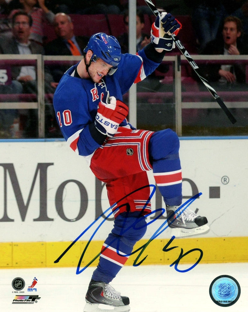 Marian Gaborik Signed Autographed New York Rangers 8x10 Photo File LSCM COA #1