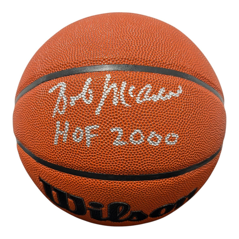 Bob McAdoo Signed Wilson NBA Basketball w/ HOF 2000 JSA Witness COA