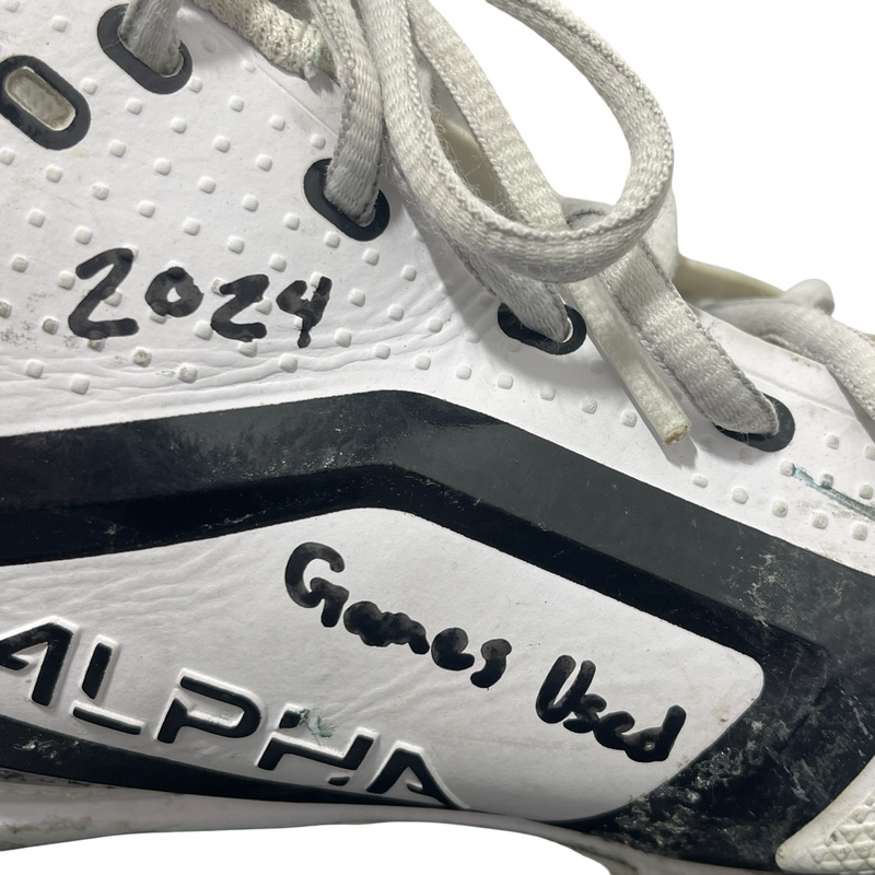 Jamien Sherwood Signed 2024 Game Used Football Cleats (PAIR) Beckett Wit BAS COA
