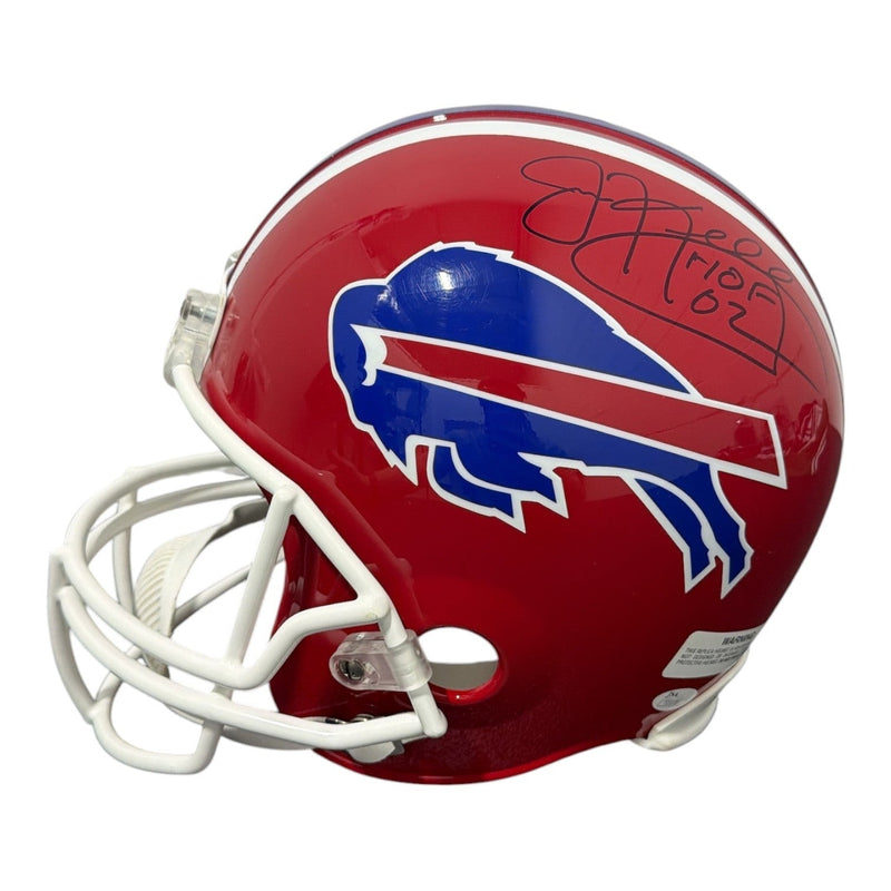 Kelly Thomas Reed Signed Bills TB FS Full Size Helmet w/ HOF Insc JSA Wit COA
