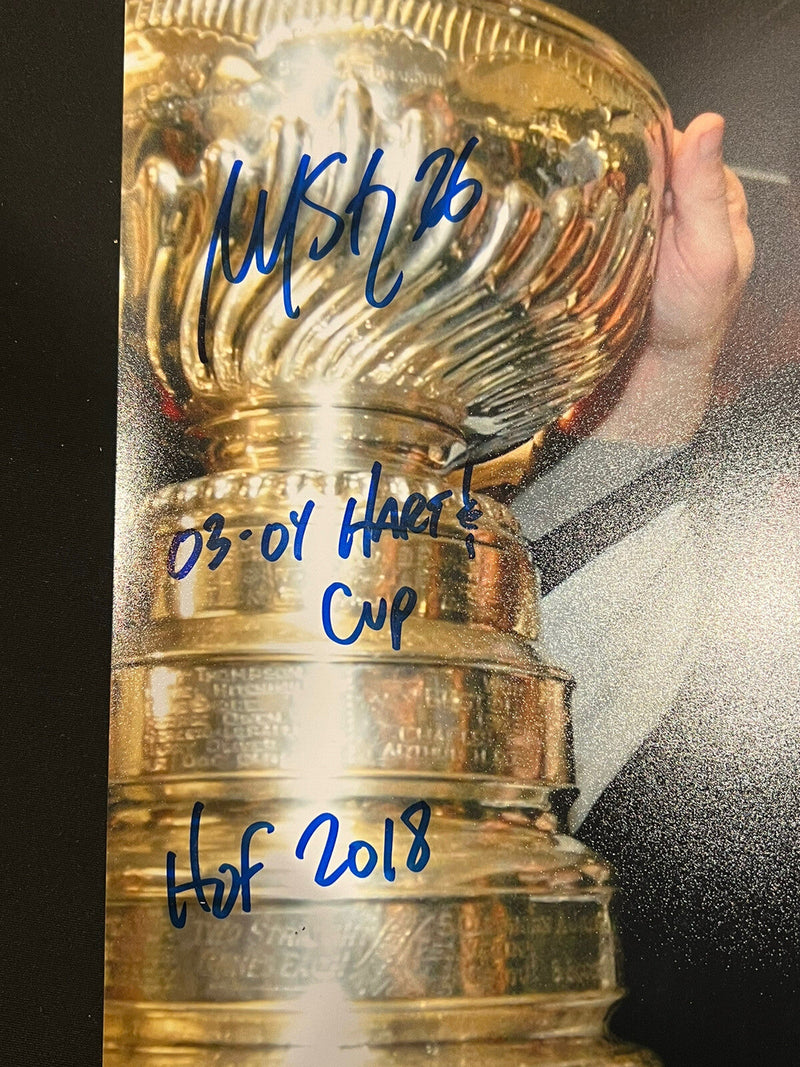 Martin St. Louis Signed Auto Tampa Bay Lightning 11x14 Photo 3x Ins PSA ITP COA