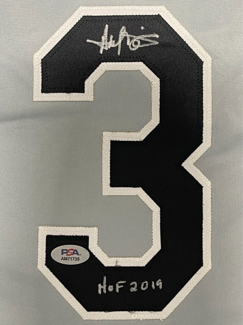 Harold Baines Signed Chicago White Sox Custom Grey Jersey w/ HOF 19 PSA COA