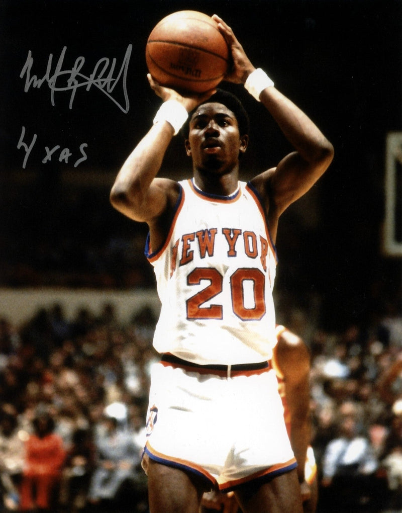 Micheal Ray Richardson Signed New York Knicks 8x10 Photo w/ 4x AS LSCM COA