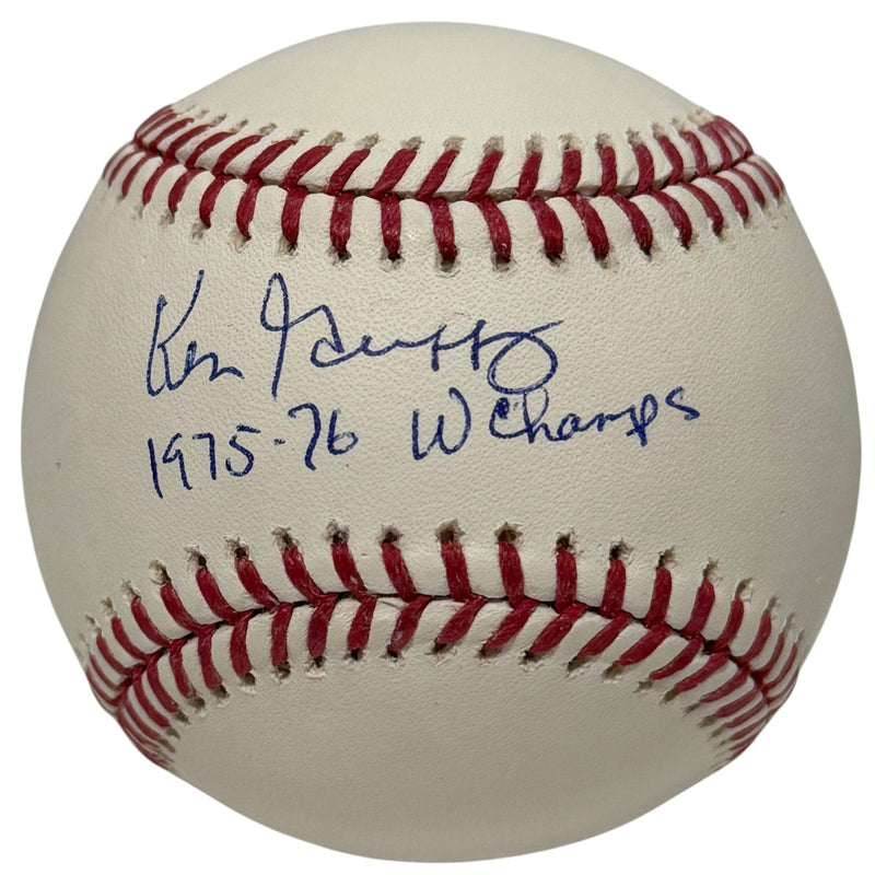 Ken Griffey Sr Signed Autographed ROMLB Baseball w/ 1975-76 Champs JSA COA Reds