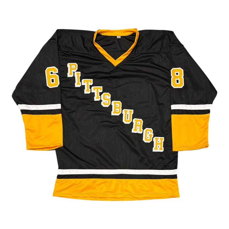 Jaromir Jagr Signed Autographed Pittsburgh Penguins Custom Jersey JSA Wit. COA