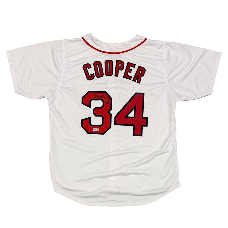 Scott Cooper Signed Red Sox Custom Jersey w/ 93-94 AS Beckett Witness BAS COA 3