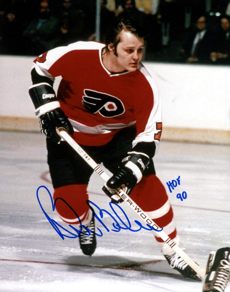 Bill Barber Signed Philadelphia Flyers 8x10 Photo w/ HOF 90 LSCM COA
