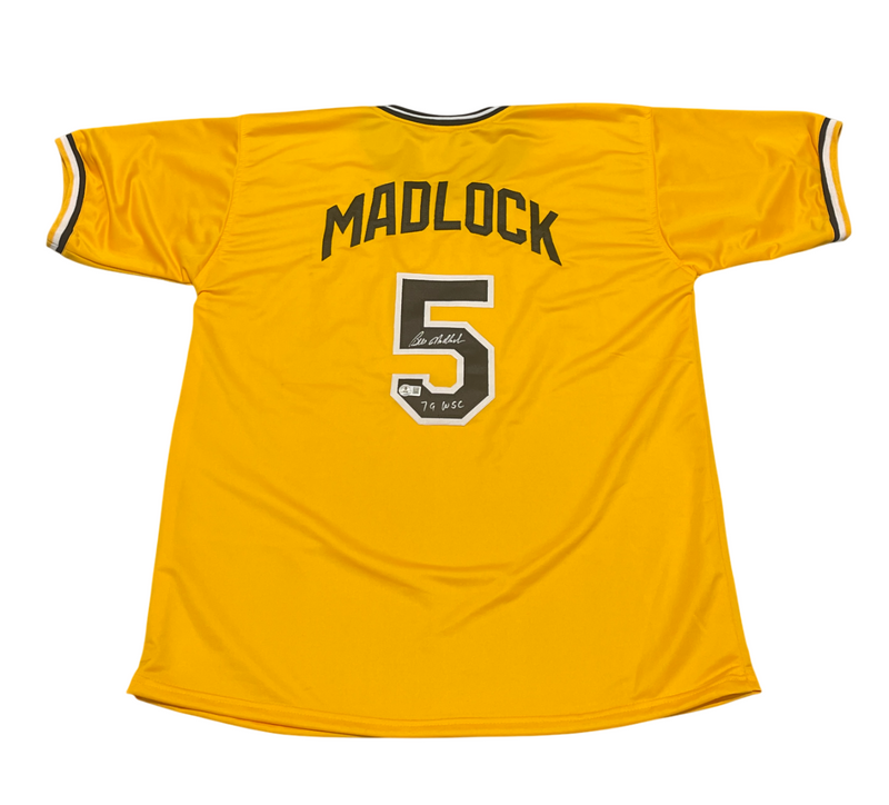 Bill Madlock Signed Pittsburgh Custom Jersey w/ 79 WSC Beckett Witness BAS COA