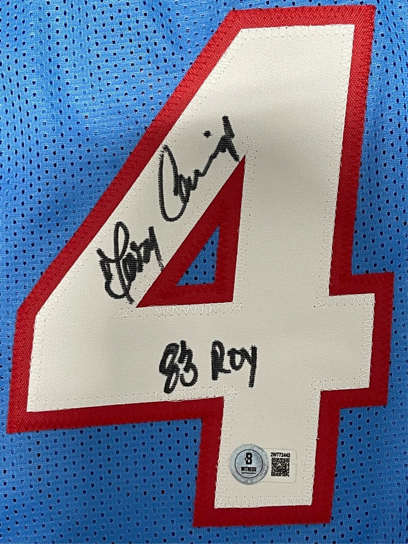 Terry Cummings Signed San Diego Clippers Custom Jersey 83 ROY Beckett W BAS COA