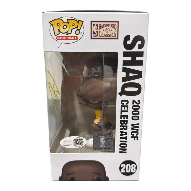 Shaquille O'Neal Signed Lakers 2000 WCF Celebration Funko Pop 208 JSA W COA Shaq