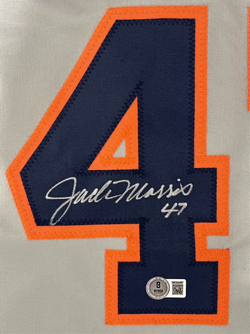 Jack Morris Signed Detroit Tigers Custom Jersey w/ #47 Beckett Witness BAS COA