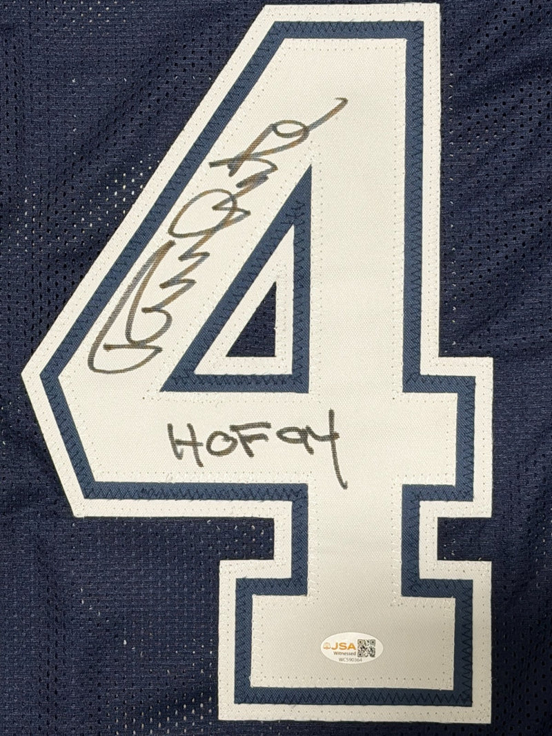 Randy White Signed Dallas Cowboys Custom Jersey w/ HOF 94 JSA Witness COA