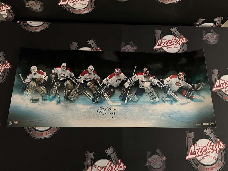 Patrick Roy Signed Auto 36x15 Photo "Art of the Save" 59/100 Upper Deck UDA COA